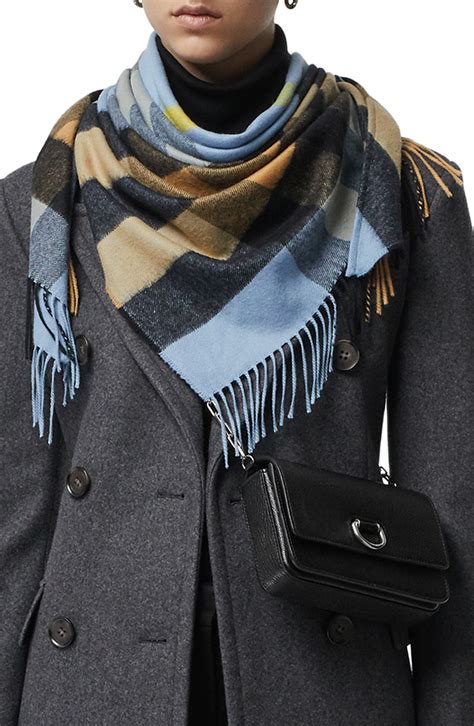 burberry half mega check cashmere scarf|burberry check cashmere scarf sale.